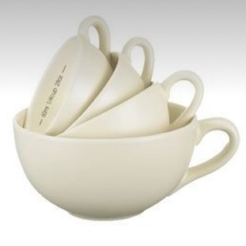 NWB Nigella Lawson Living Kitchen Measuring Cups Set of 4 in Cream